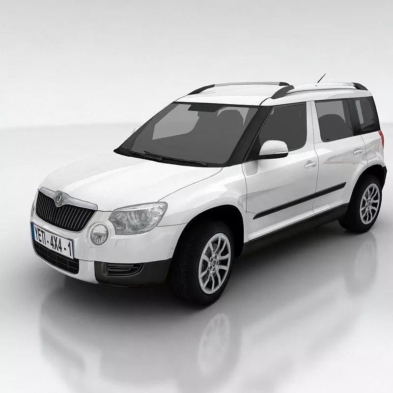 Skoda Yeti Low-poly 3D model_0