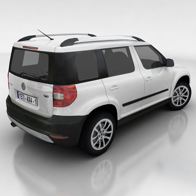 Skoda Yeti Low-poly 3D model_1