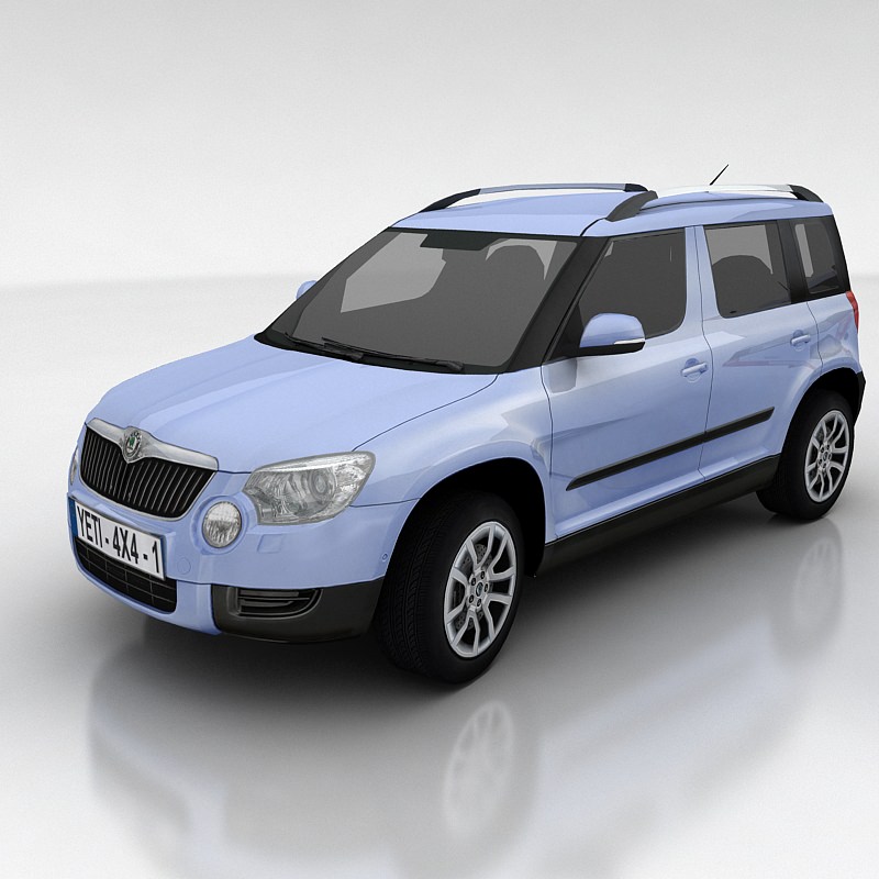 Skoda Yeti Low-poly 3D model_5