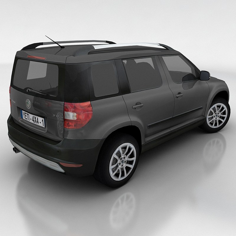 Skoda Yeti Low-poly 3D model_7