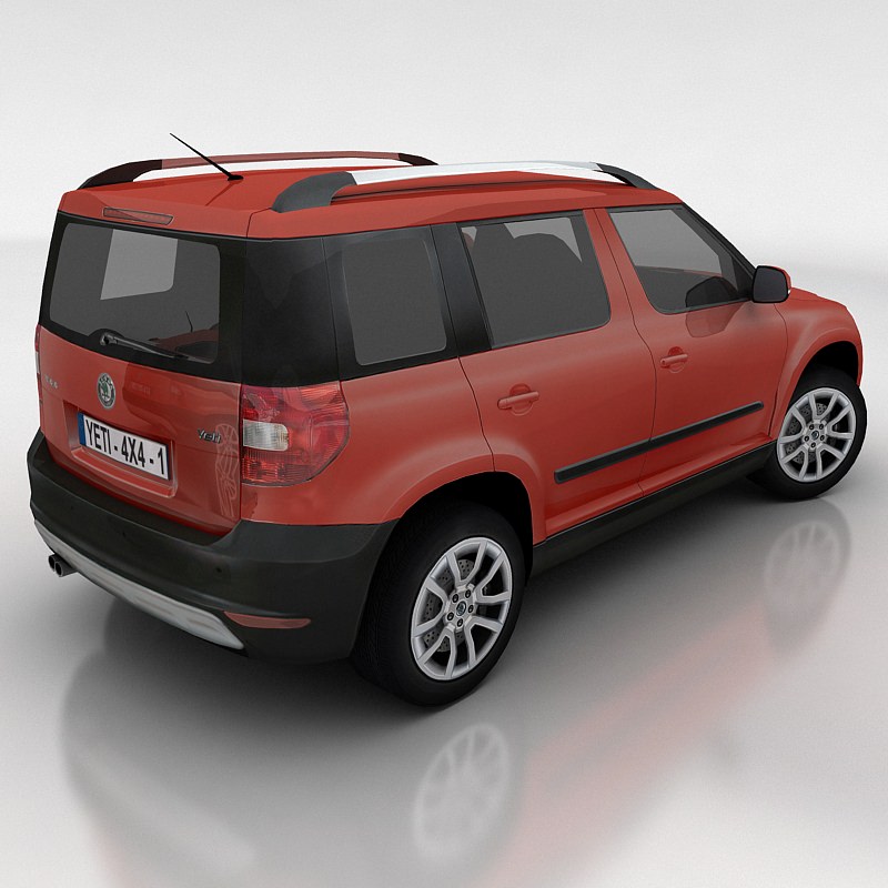 Skoda Yeti Low-poly 3D model_3