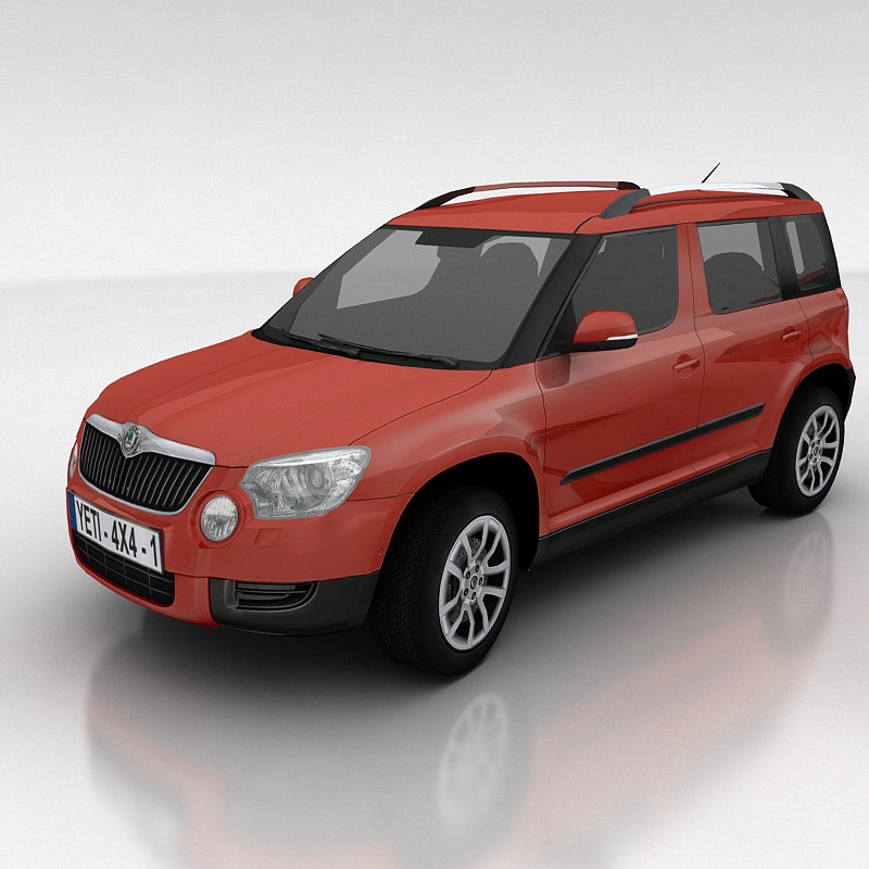 Skoda Yeti Low-poly 3D model_2