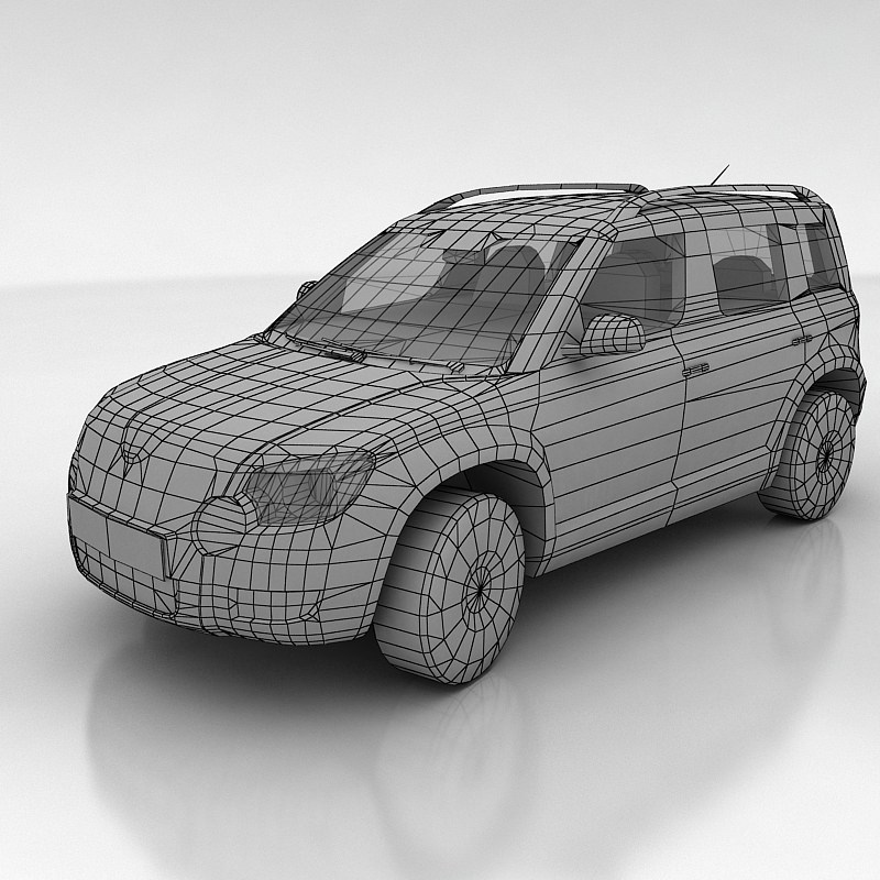 Skoda Yeti Low-poly 3D model_12