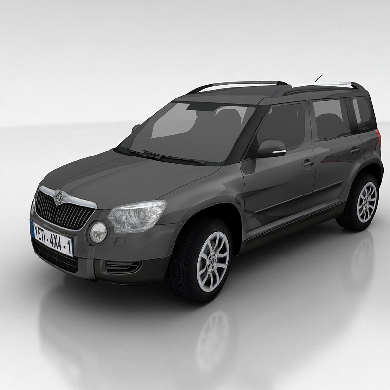 Skoda Yeti Low-poly 3D model_6