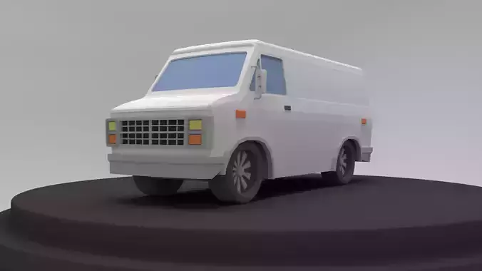 Low poly van