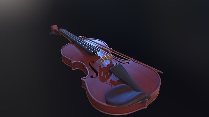 Violin Low-poly 3D model