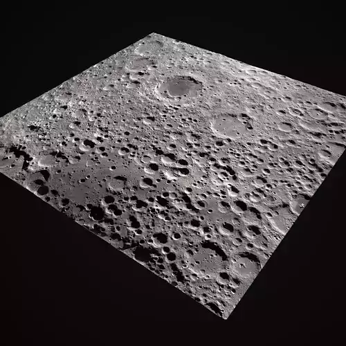 Moon Surface Low-poly 3D model