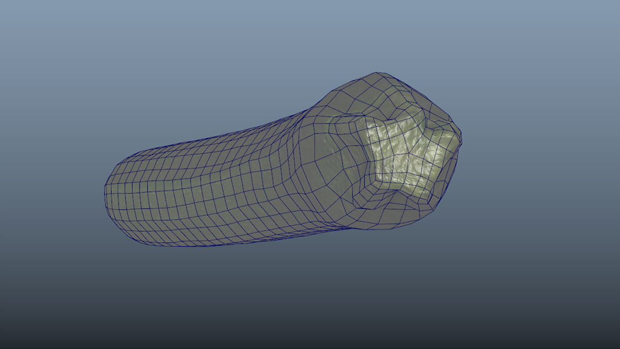 Vegetable Zucchini - Photoscanned PBR Low-poly 3D model_10