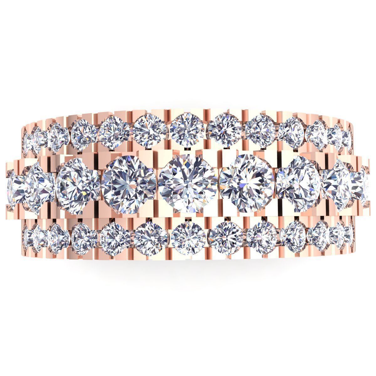 Fancy Woman Diamond Ring  3D print model_7