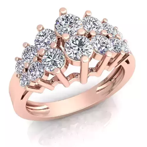 Luxury Woman Ring 3d model render deatil