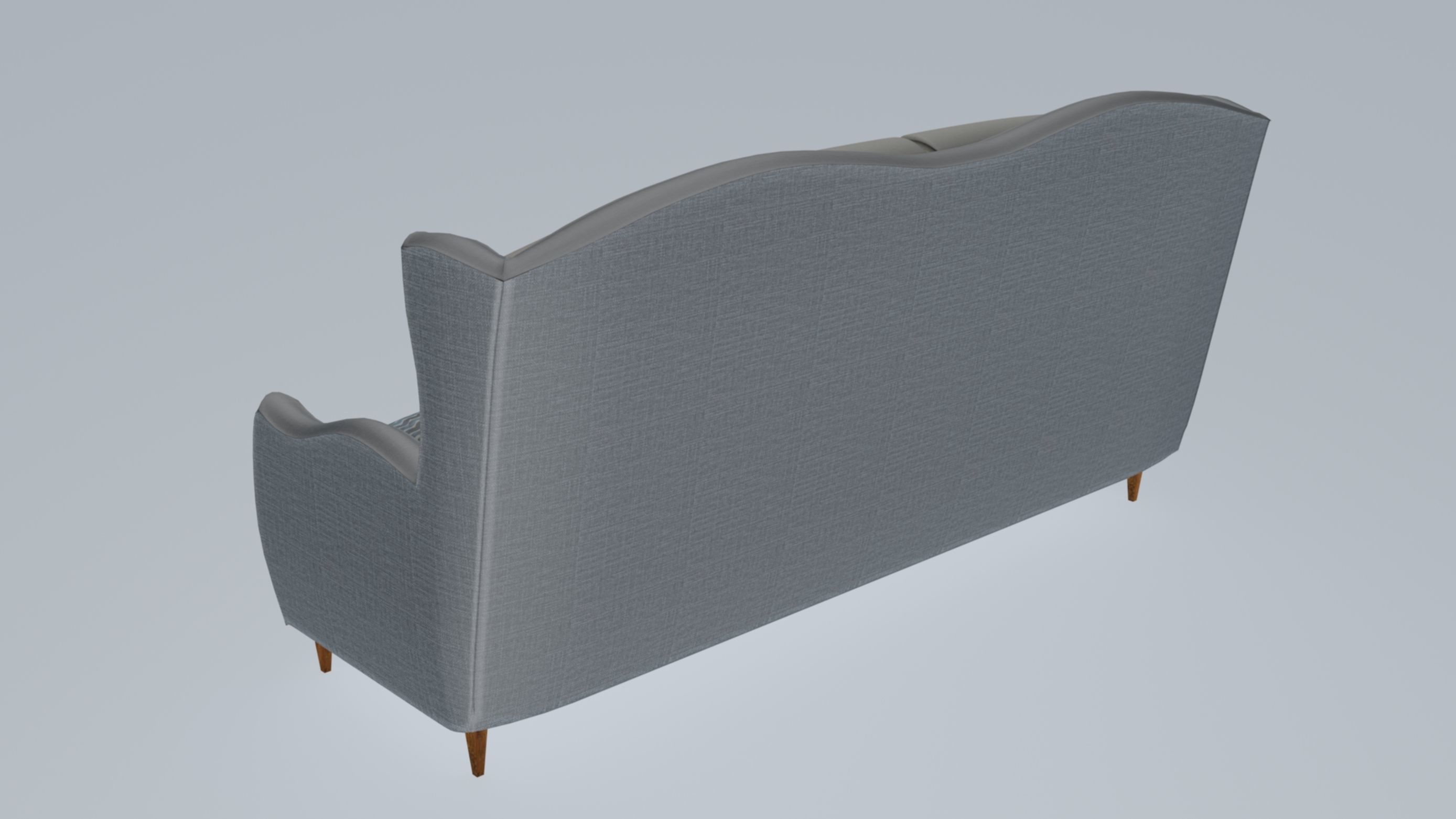L-type sofa 3D model_7