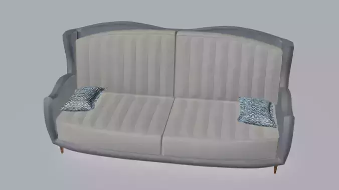 L-type sofa 3D model