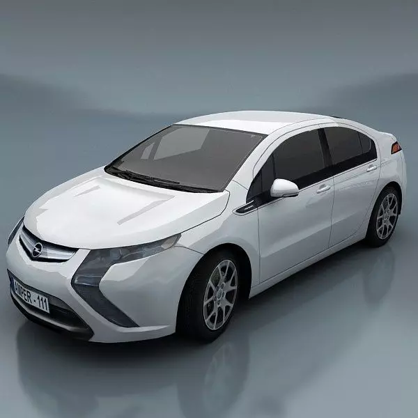 Opel Ampera Low-poly 3D model