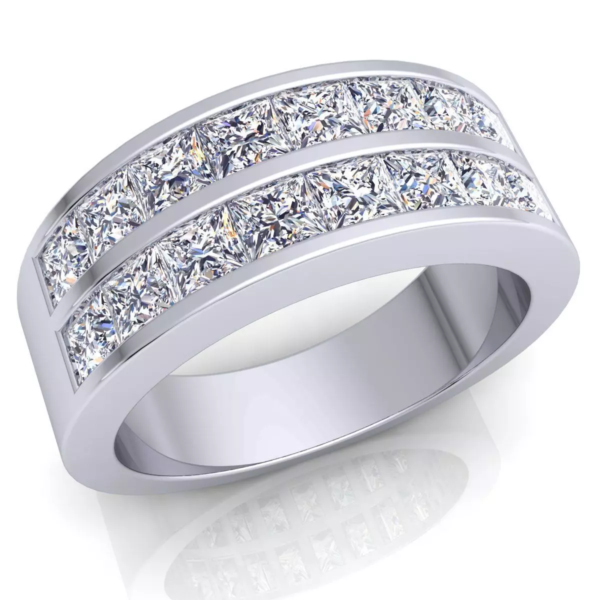 Fancy Woman Ring 3d  Model  3D print model_0