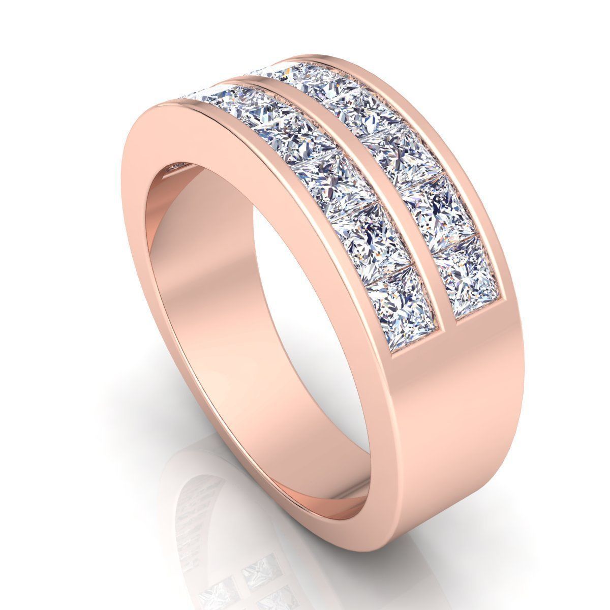 Fancy Woman Ring 3d  Model  3D print model_3