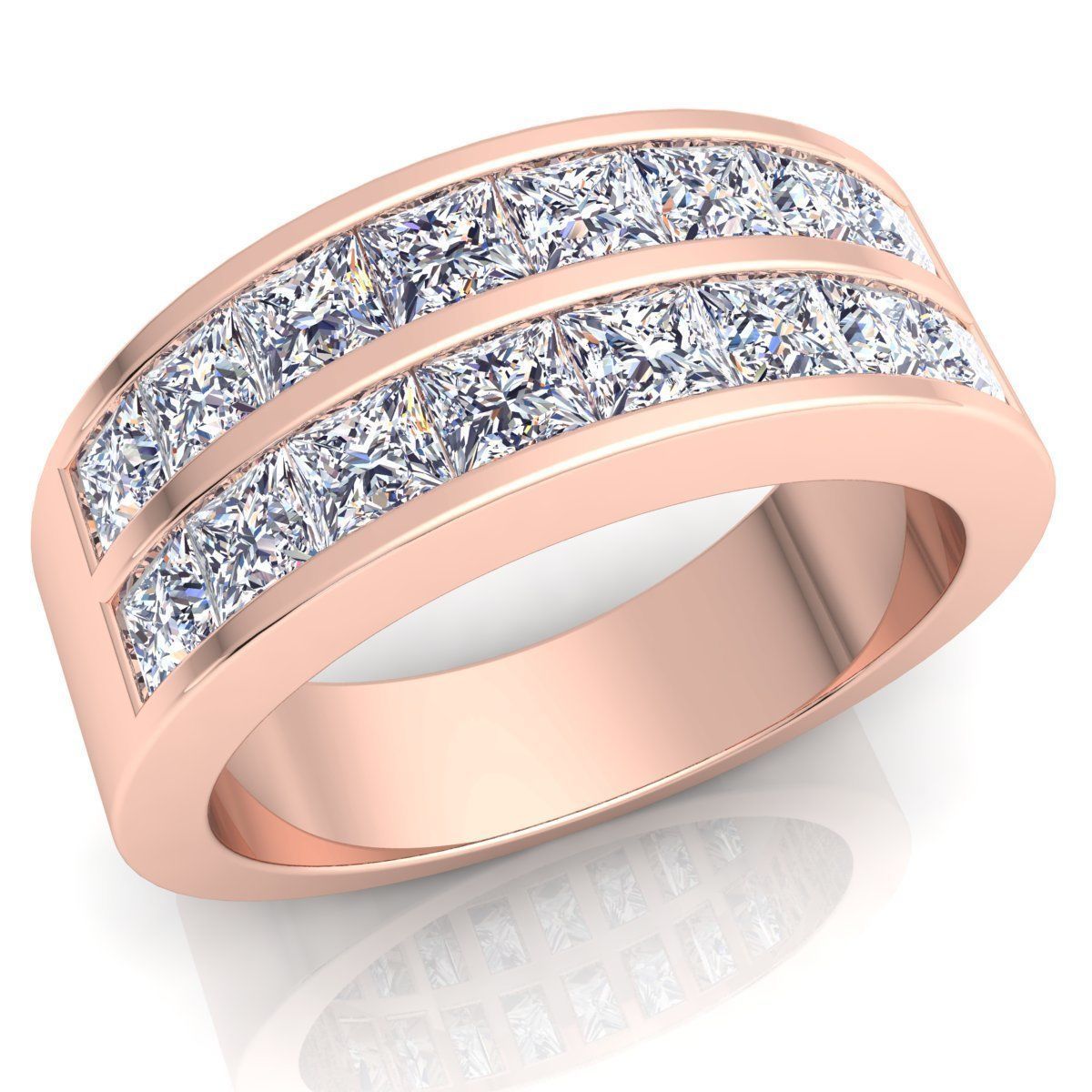 Fancy Woman Ring 3d  Model  3D print model_5