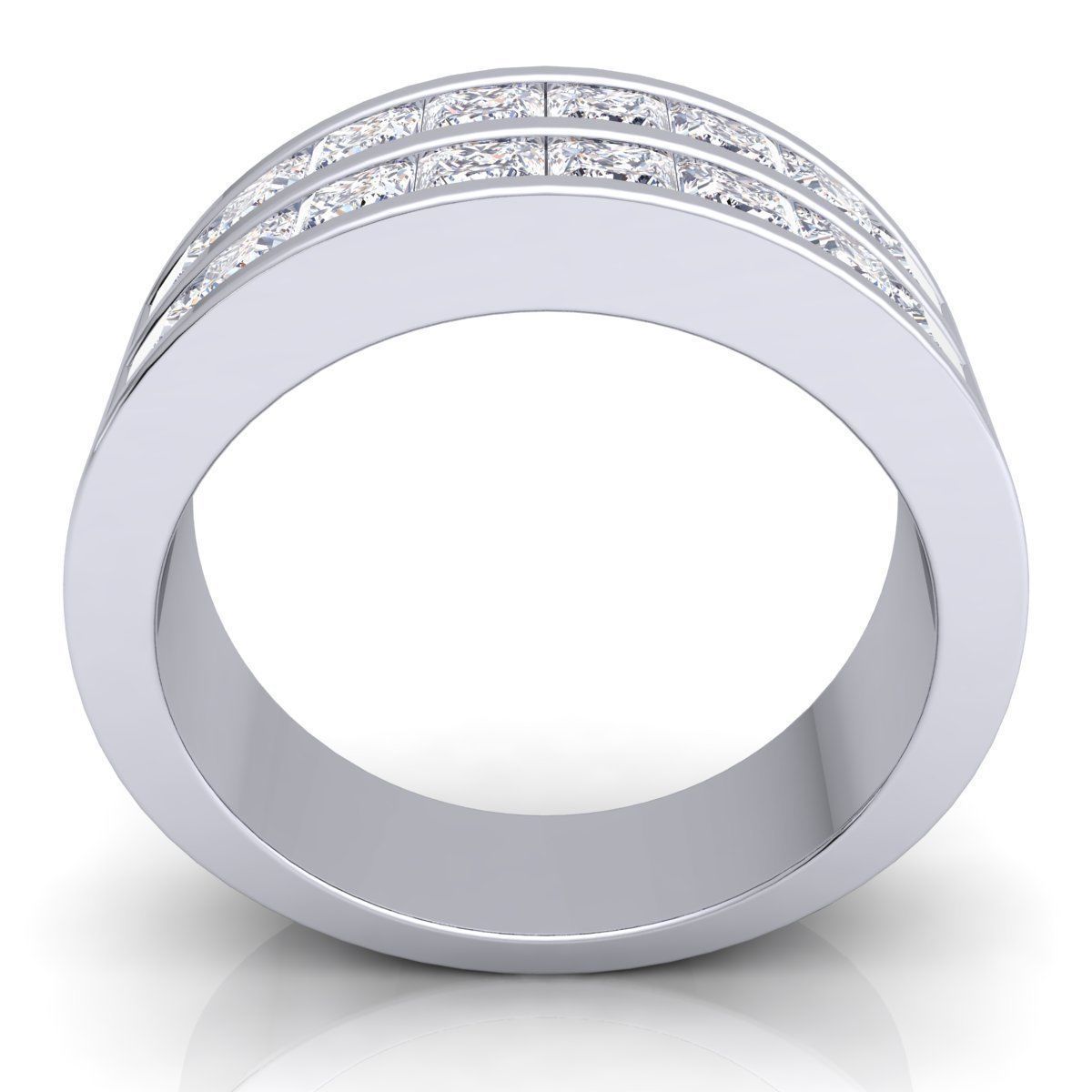 Fancy Woman Ring 3d  Model  3D print model_8