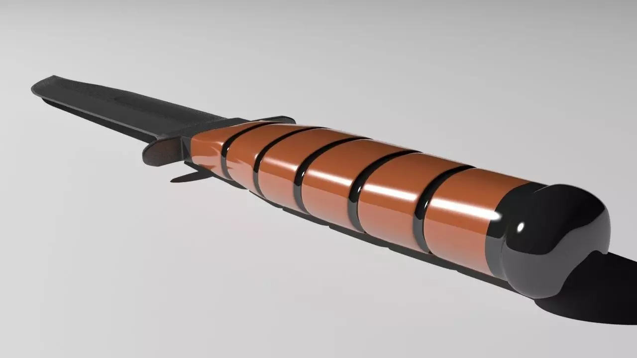 Army knife Free low-poly 3D model_0