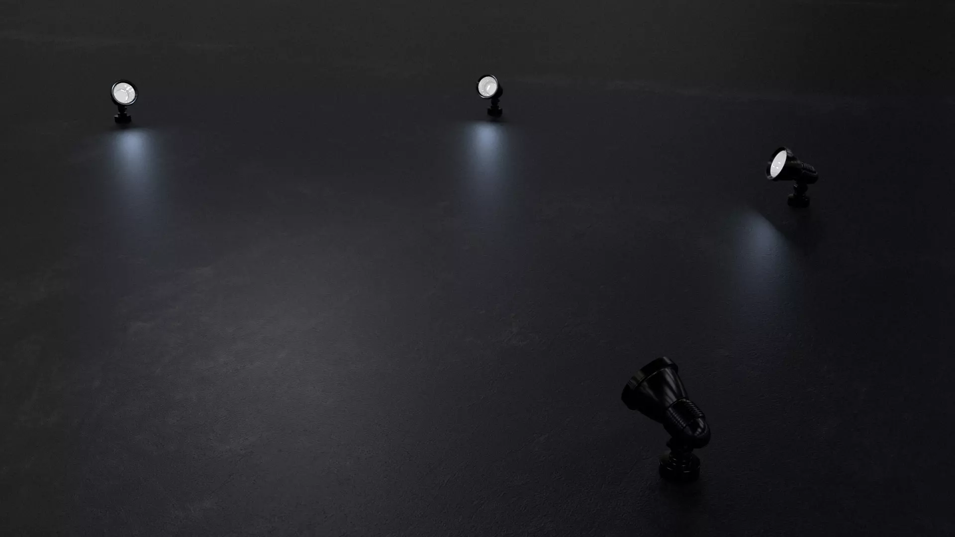 light and render settings with spot lights and rusty iron plate Low-poly 3D model_0