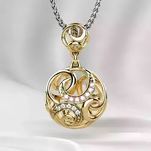 Nice Pendant with Diamonds