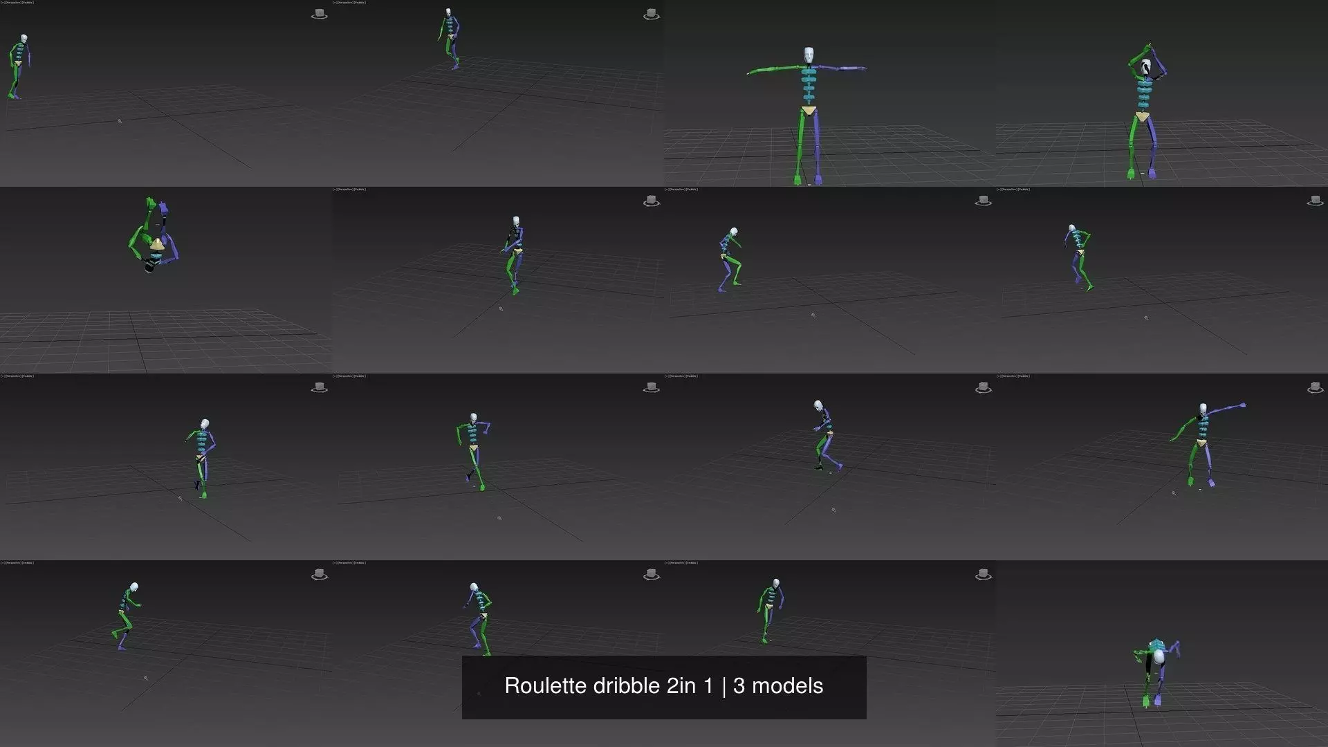 Roulette dribble 2in 1 3D Model Collection_0
