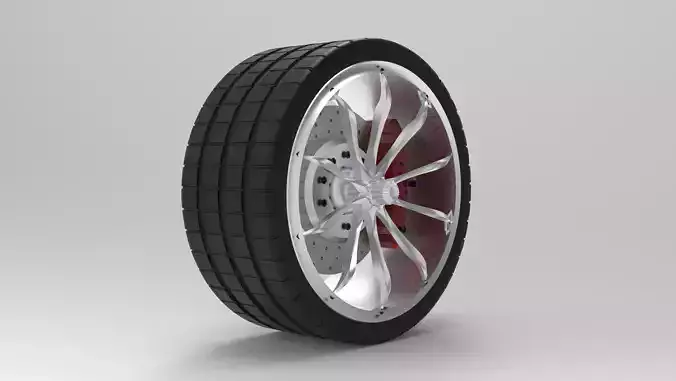 Rims set wheel 3D model