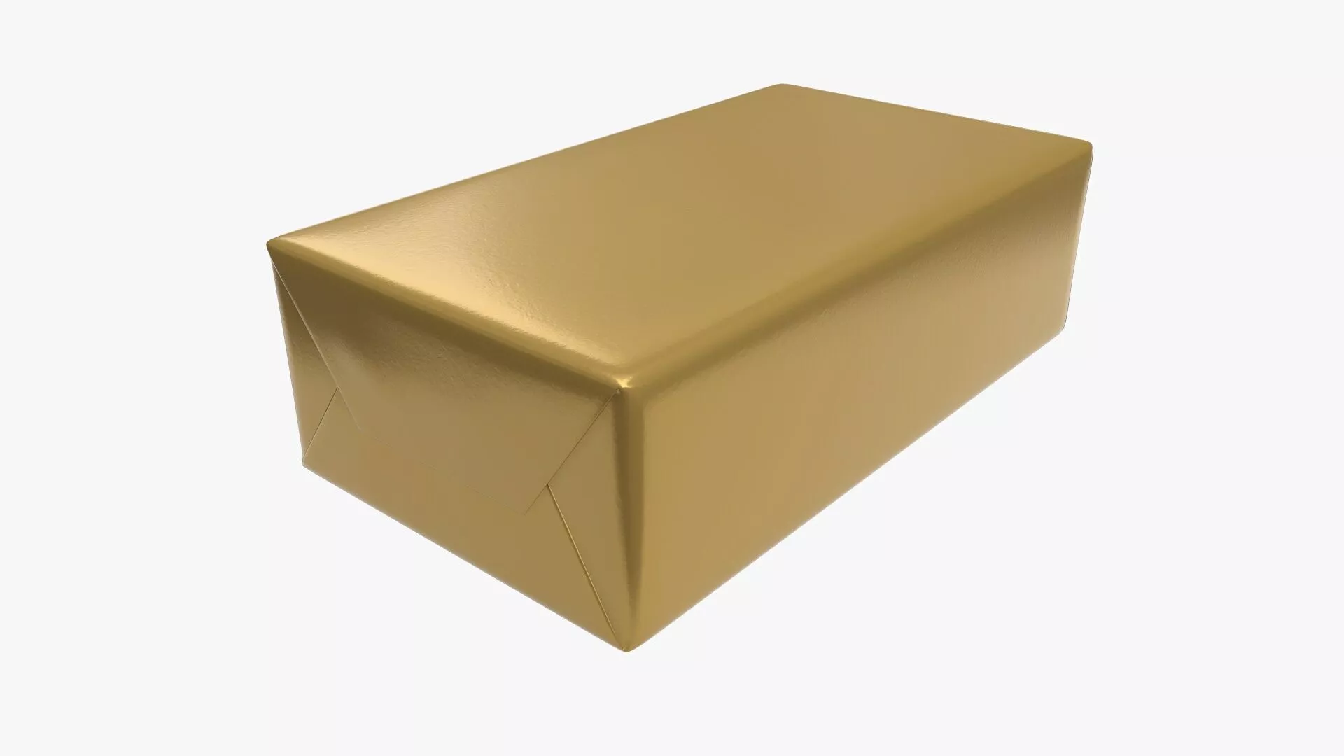 Butter foil package mock-up 3D model