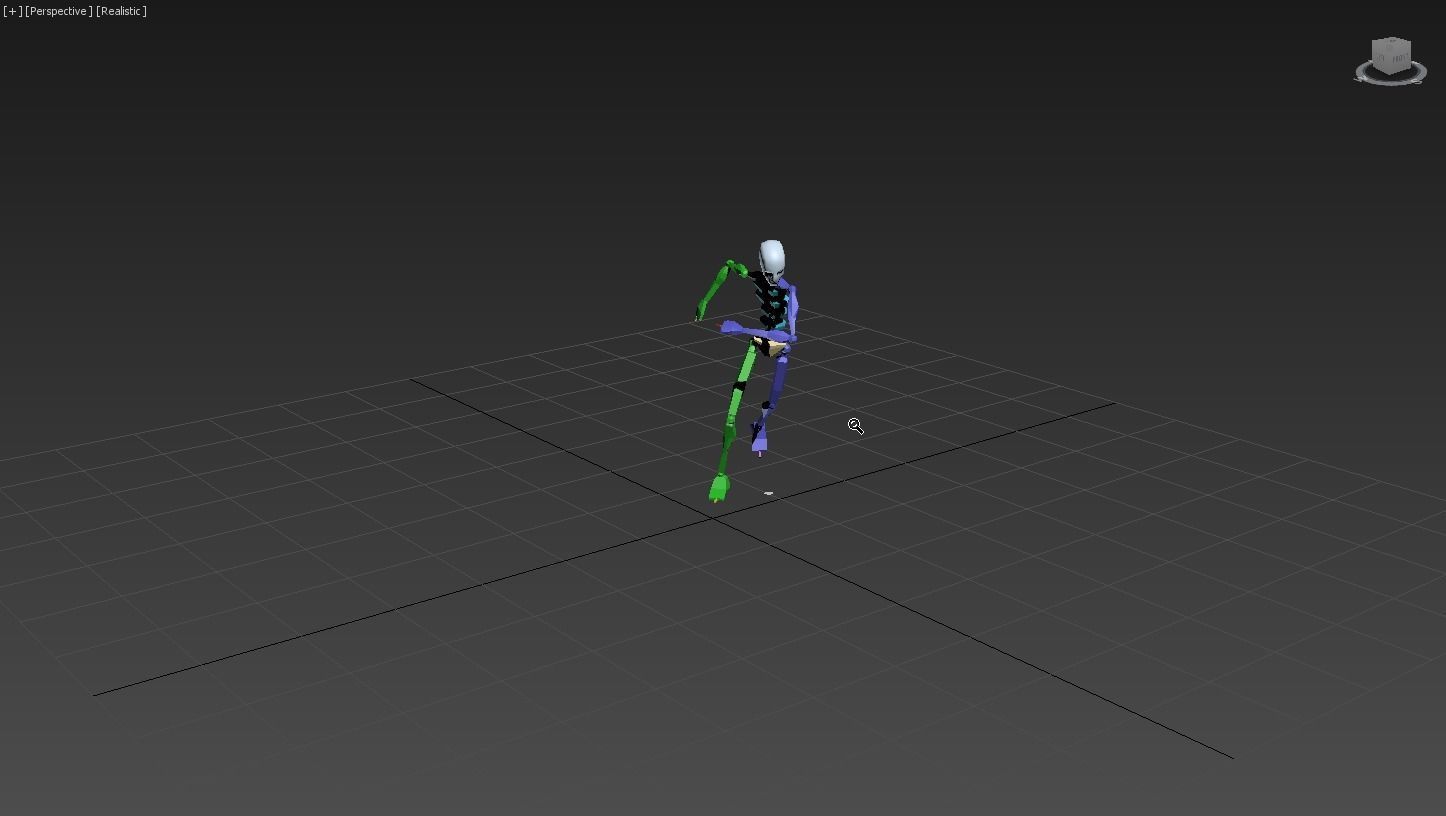 backtuck person 3D model_2