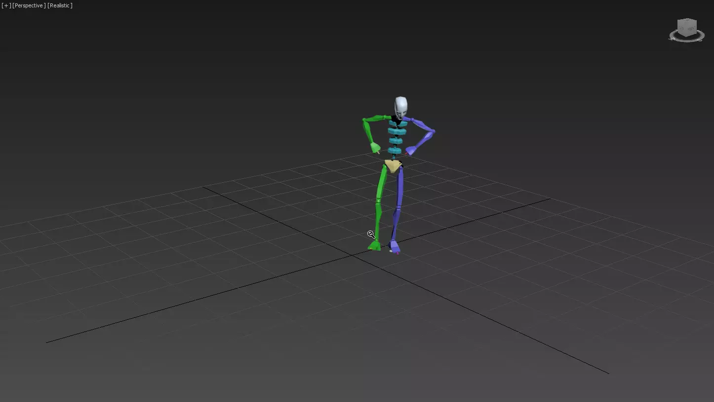 backtuck person 3D model_0