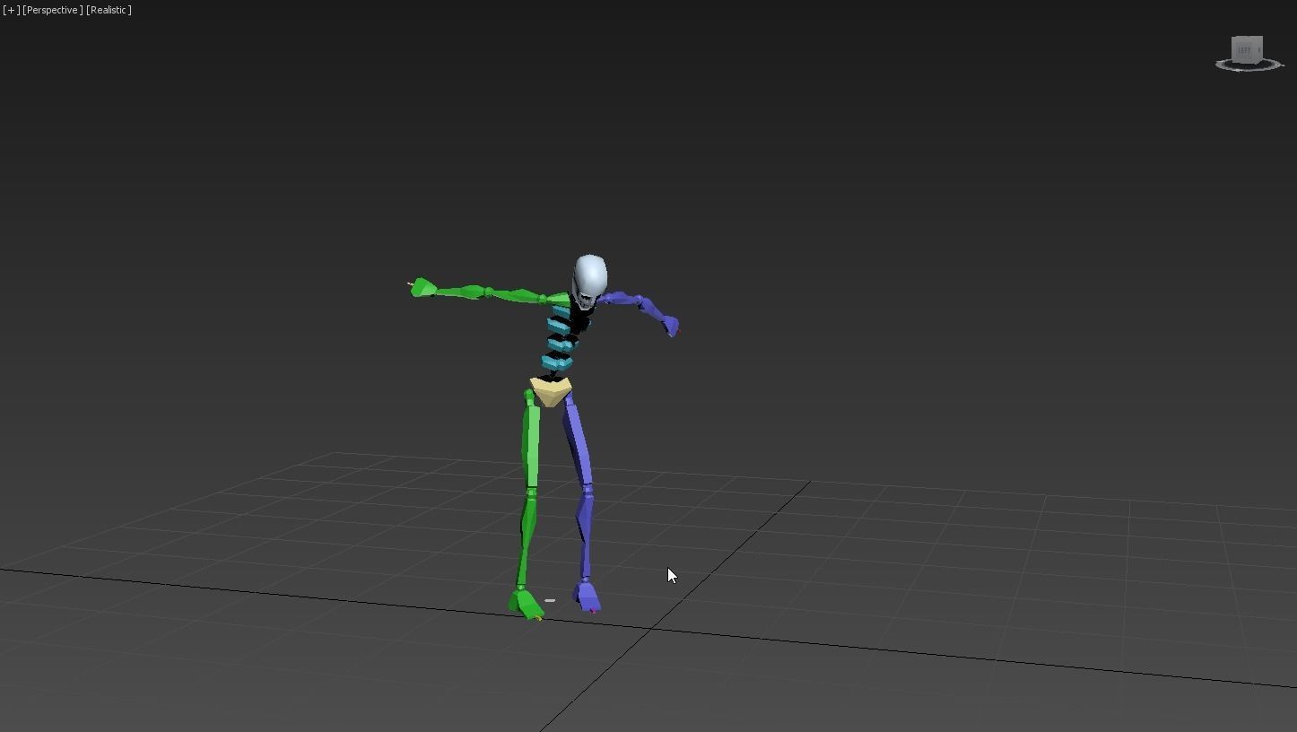 Backtuck 2 skeleton 3D model_3