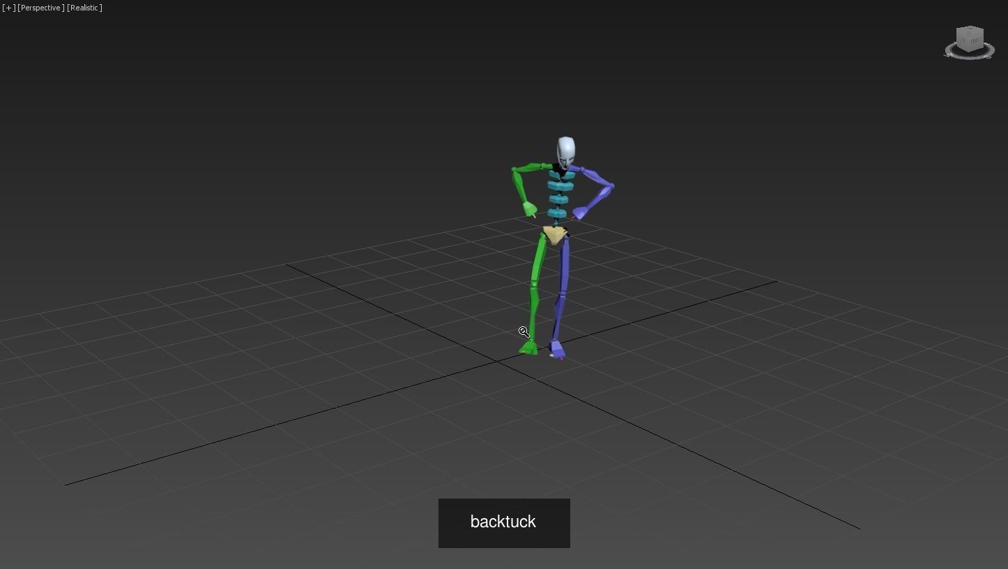 Backtuck parkour 2 in 1 3D Model Collection_4