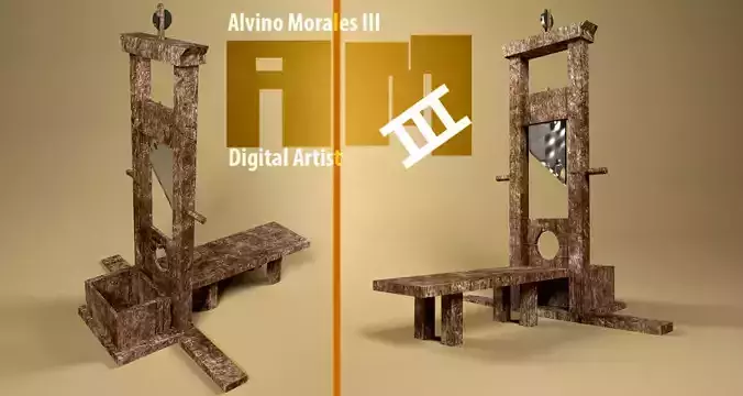 Guillotine animore more all digital art iii Free low-poly 3D model