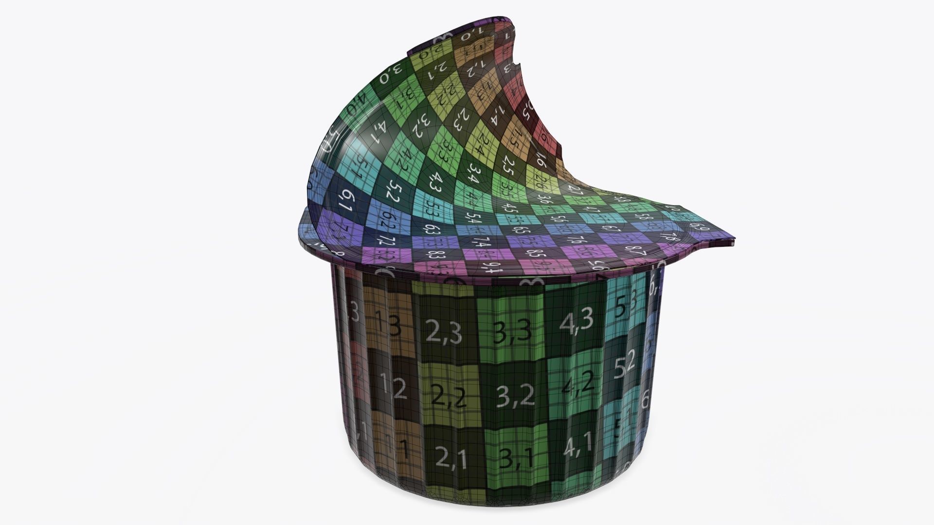 Coffee creme jar opened mock-up 3D model_12