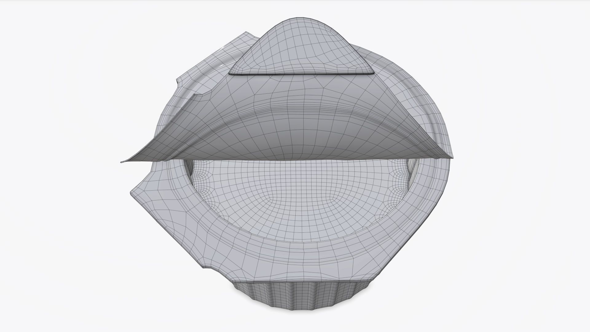 Coffee creme jar opened mock-up 3D model_8