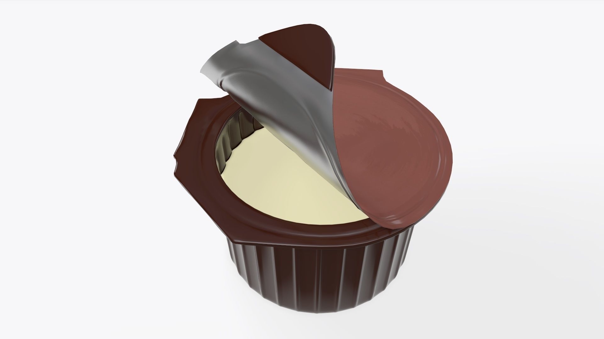 Coffee creme jar opened mock-up 3D model_3