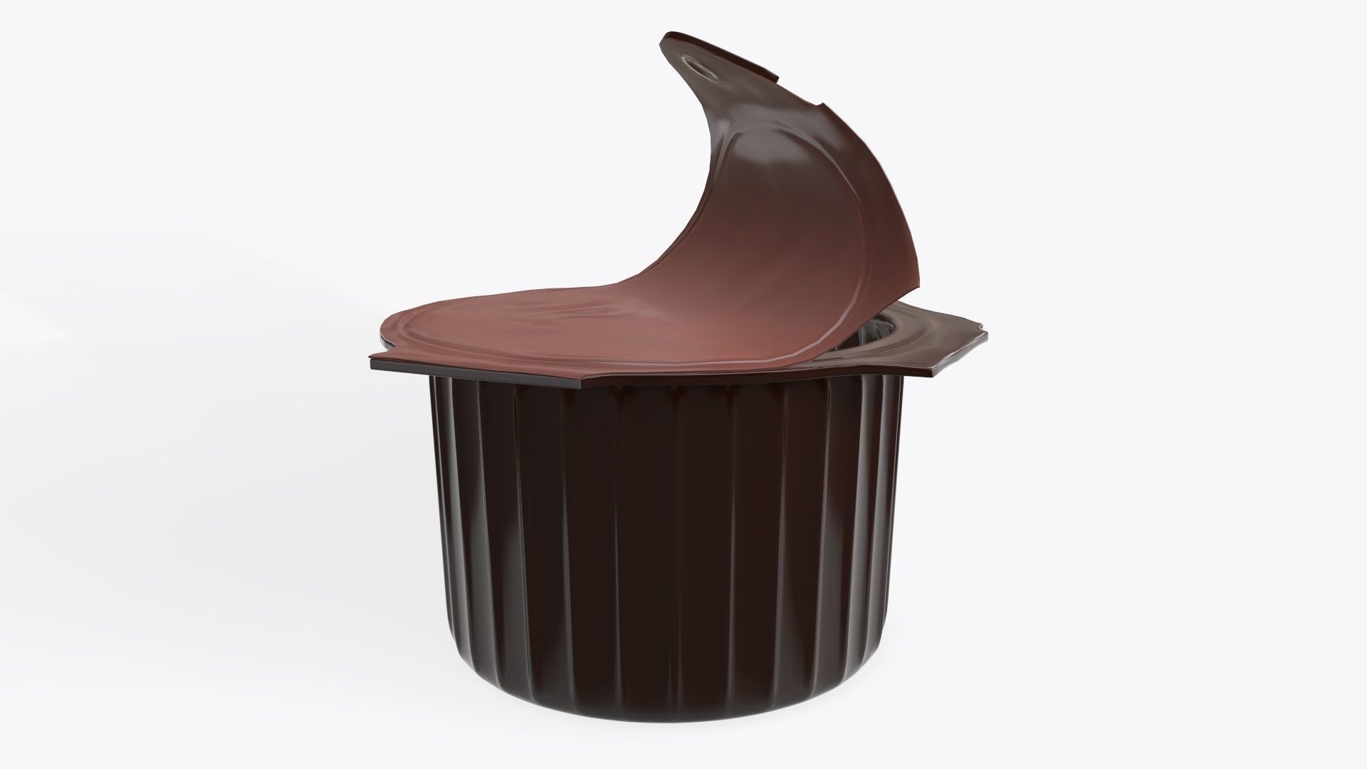 Coffee creme jar opened mock-up 3D model_1