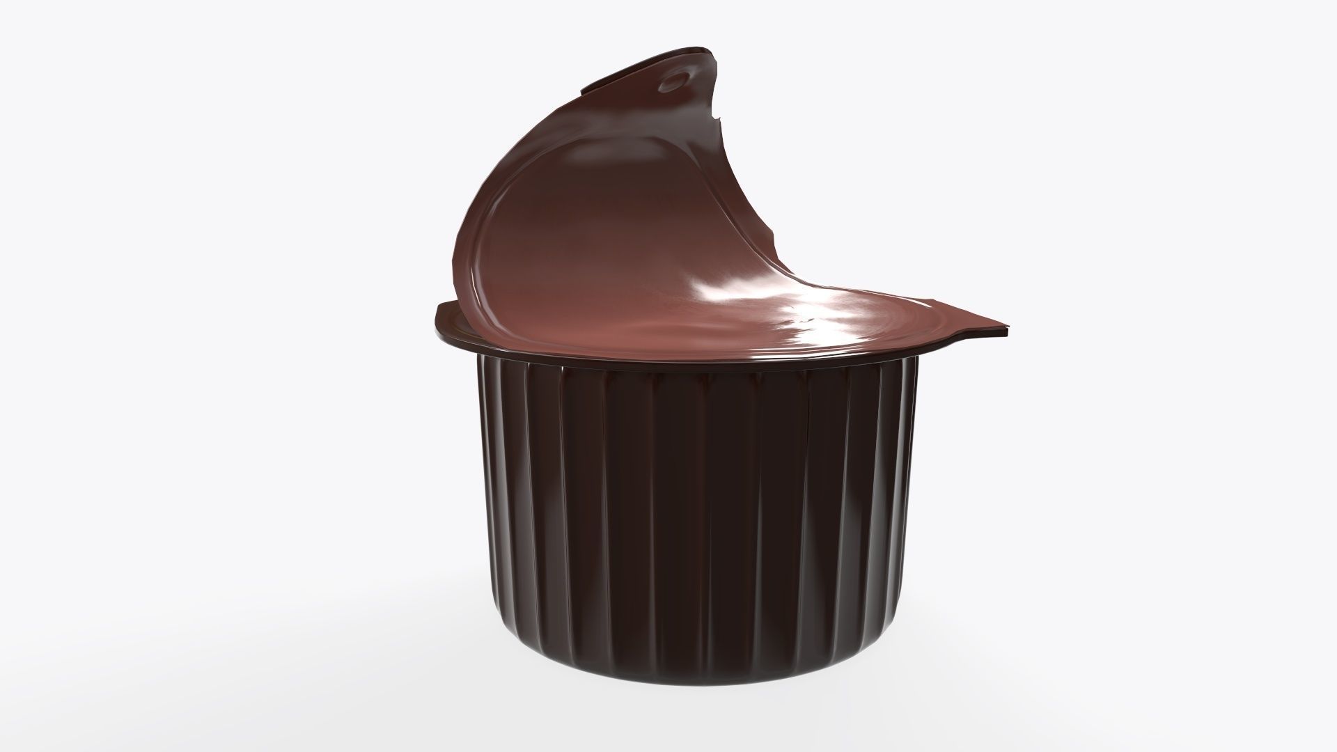 Coffee creme jar opened mock-up 3D model_2