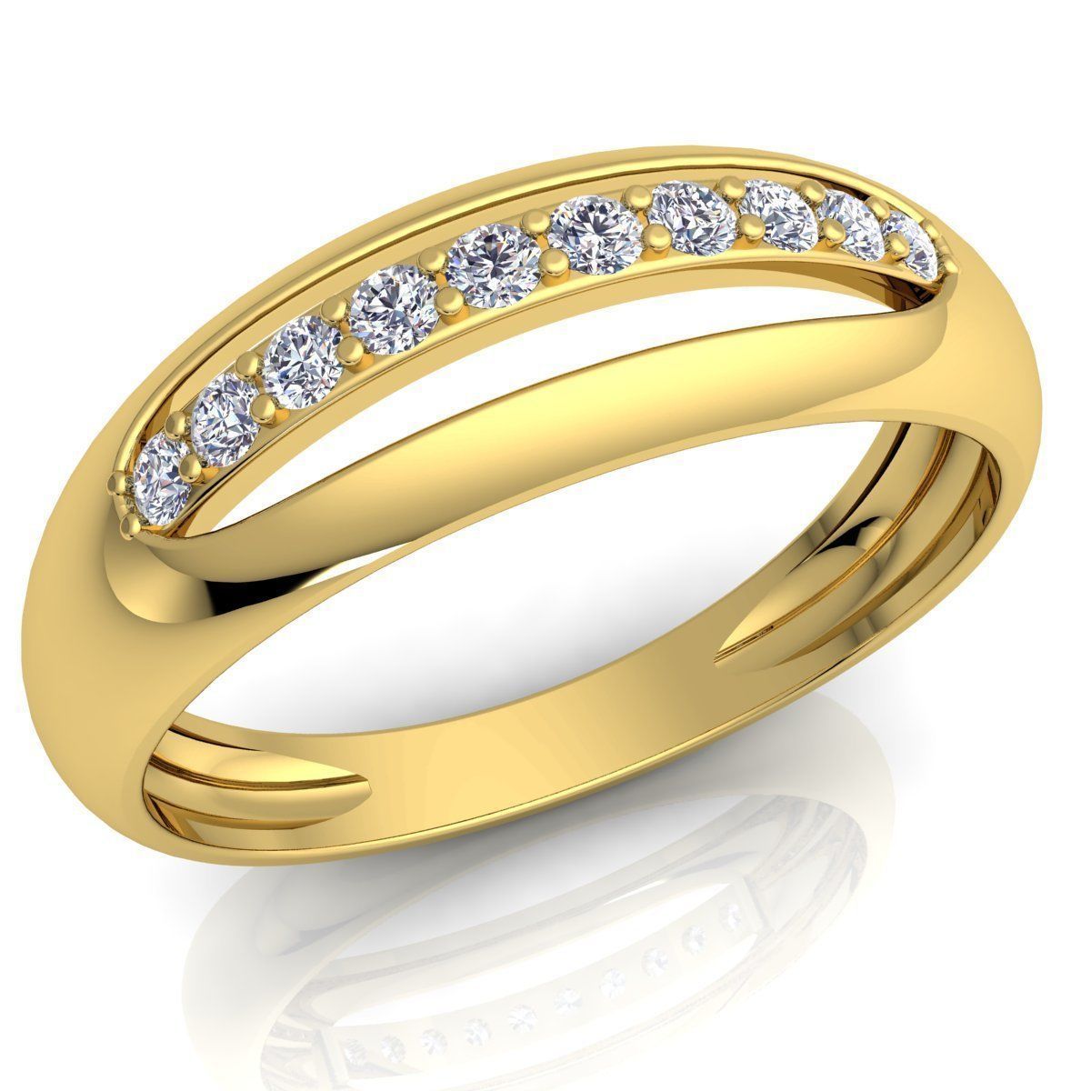 Diamond Ring  3D print model_1