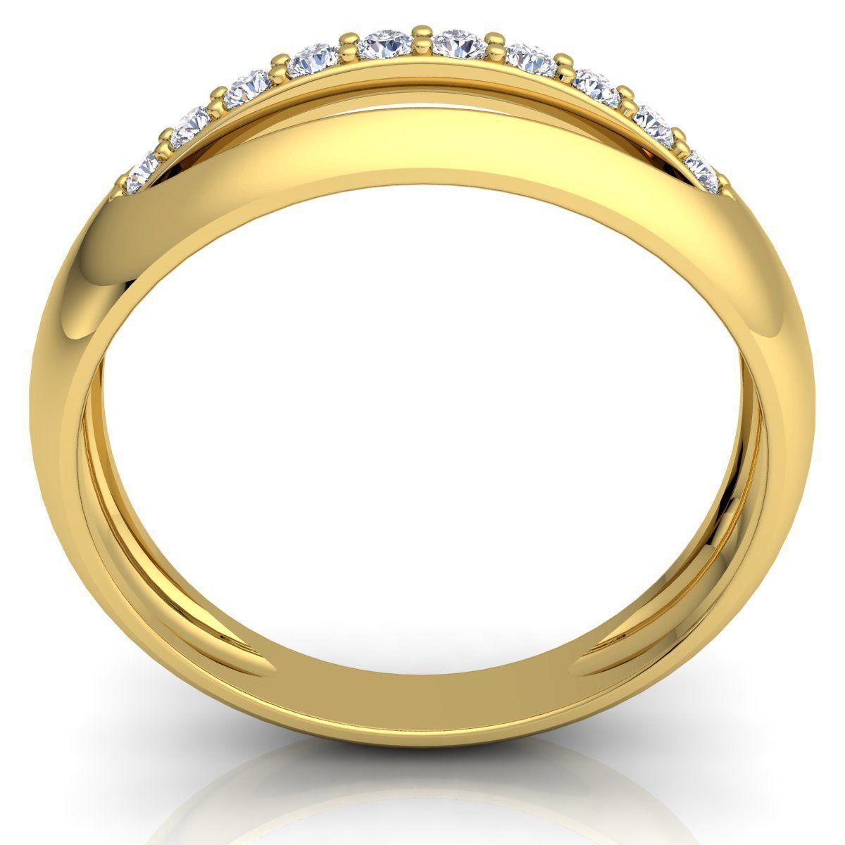Diamond Ring  3D print model_6