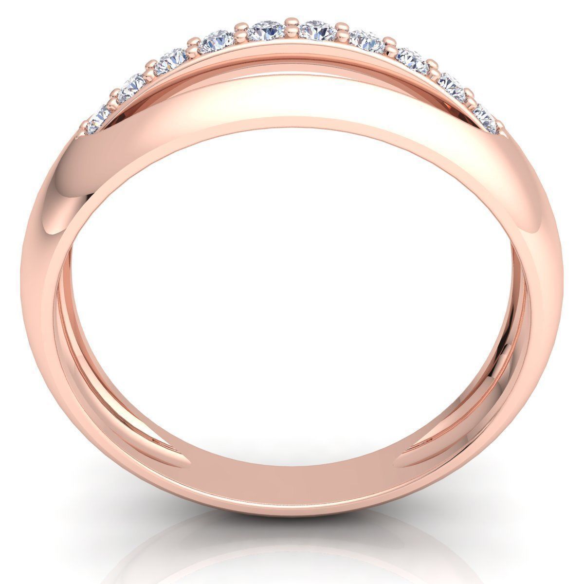 Diamond Ring  3D print model_7