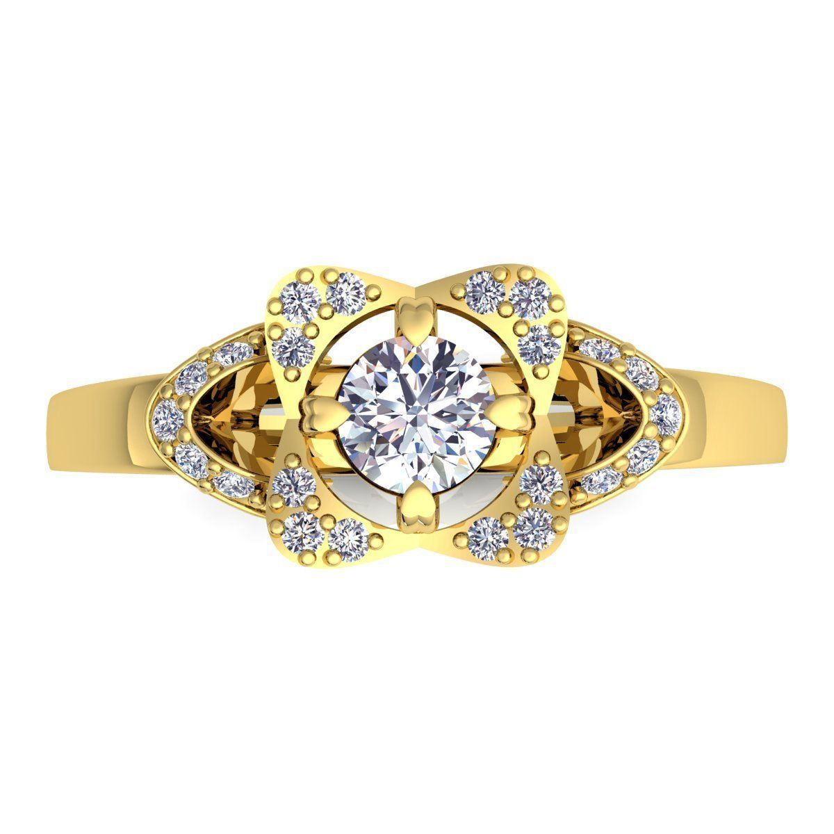 Fancy Style Ring 3d model Render Detaile 3D print model_9