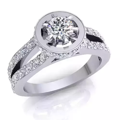 Fancy Diamond Ring  3D print model