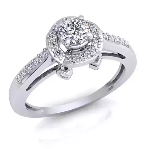 Luxury Woman Diamond Ring  3D print model