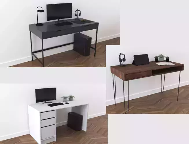 Home office desk set