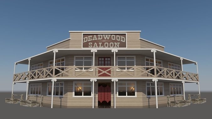 Saloon Bar 3D model