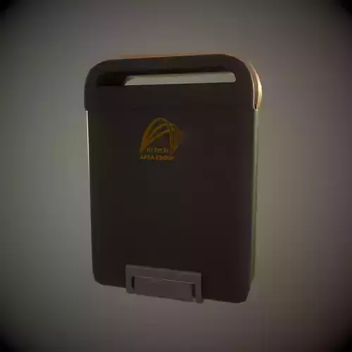 GPS 3D model mobile phone with antenna Low-poly 3D model