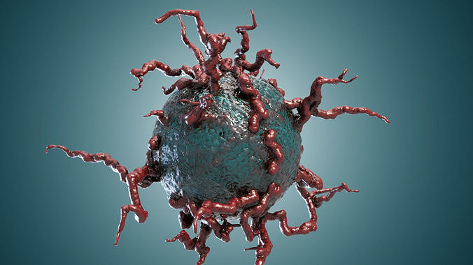 Cell Bio Growth III PBR Low-poly 3D model