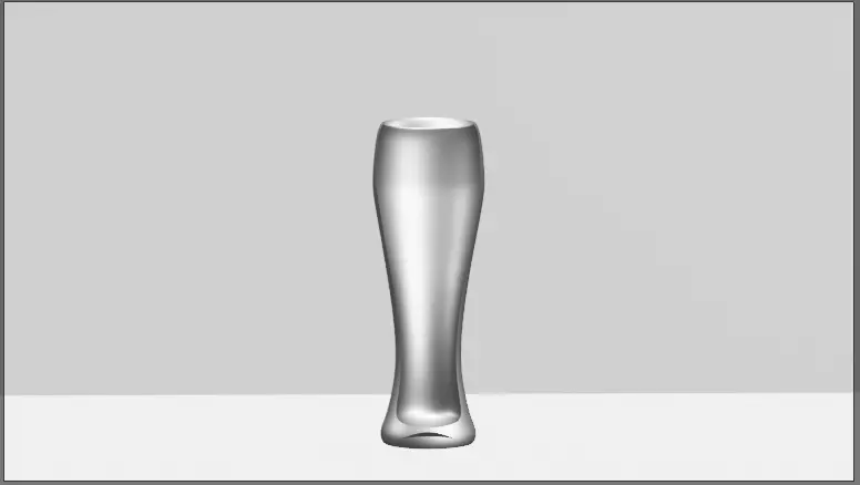 Beer glass 3D model_0