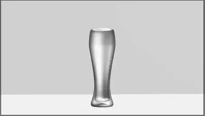 Beer glass 3D model