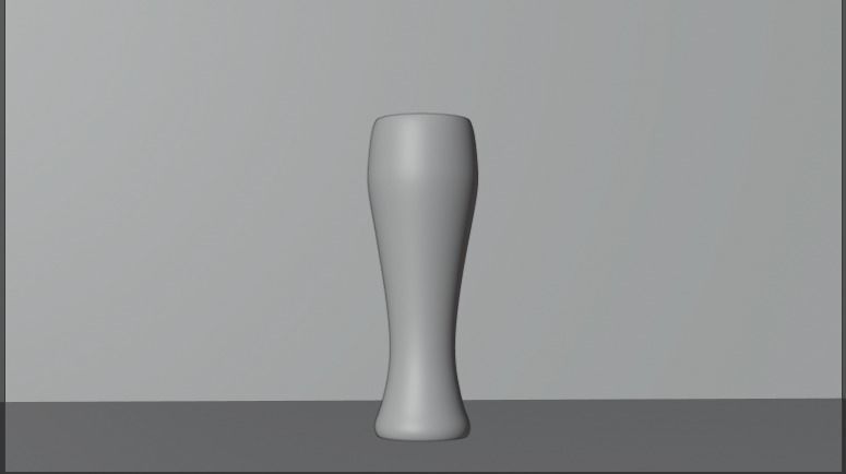 Beer glass 3D model_1